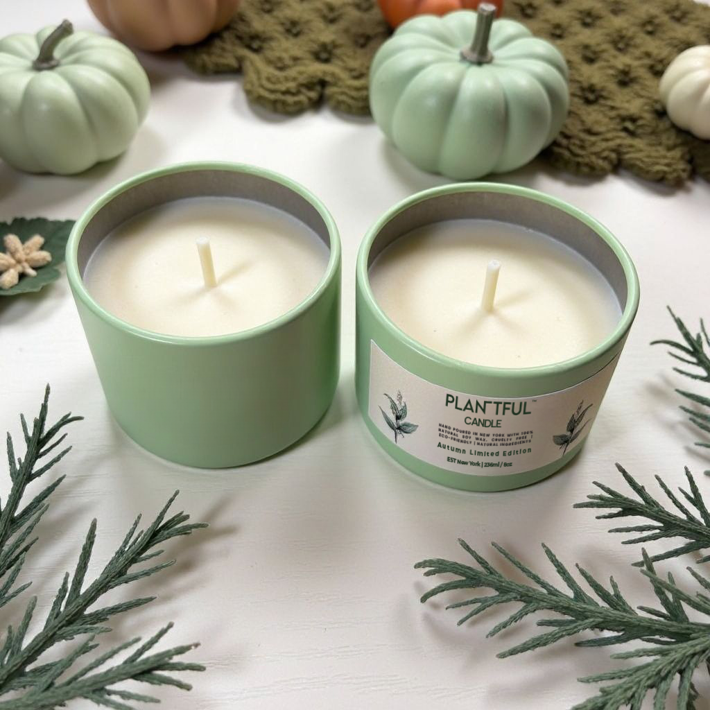 Plantful™ All-Natural Soy Wax Candle for Relaxation & Self-Care