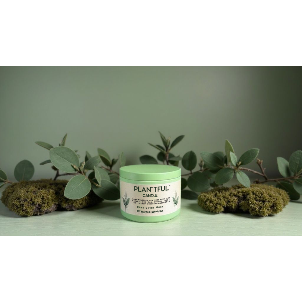 Plantful™ All-Natural Soy Wax Candle for Relaxation & Self-Care